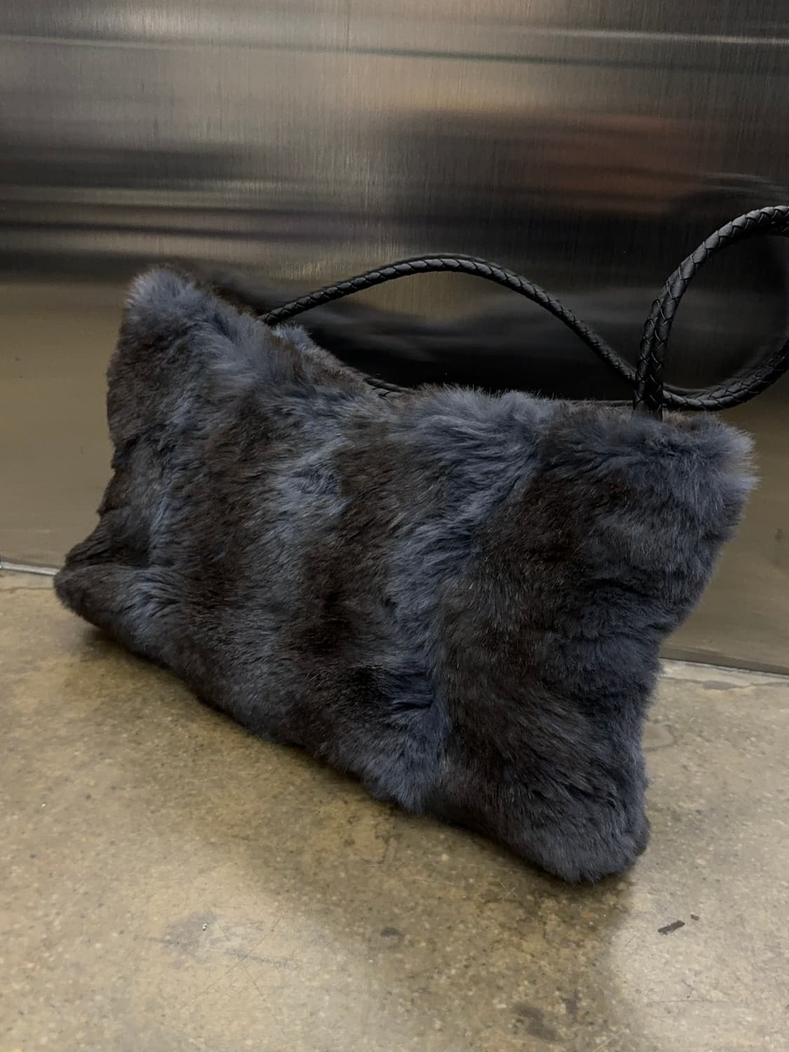 Blue fur shoulder bag 상품이미지2