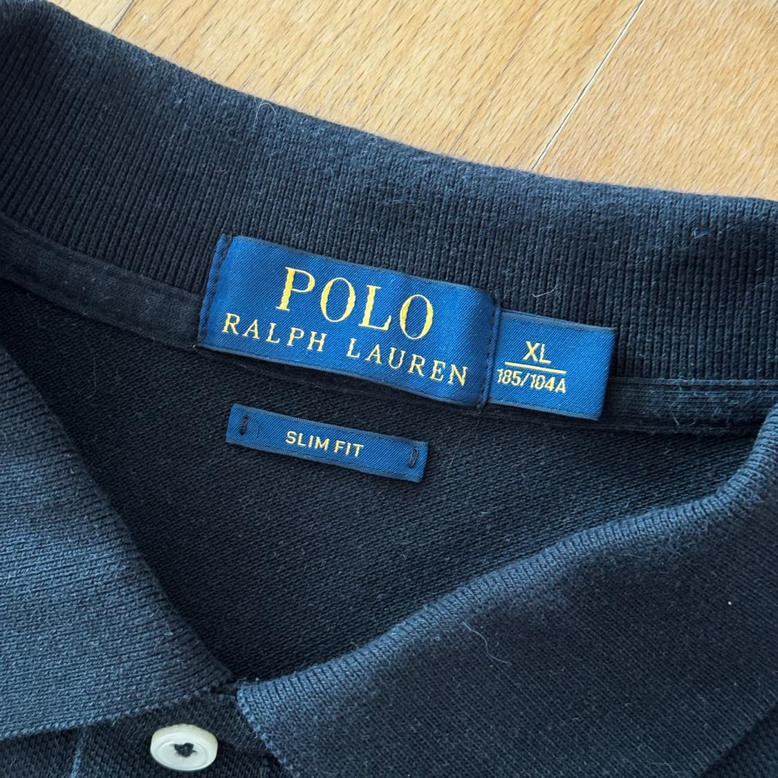 폴로 랄프로렌 카라티 슬림핏 블랙 XL 상품이미지5