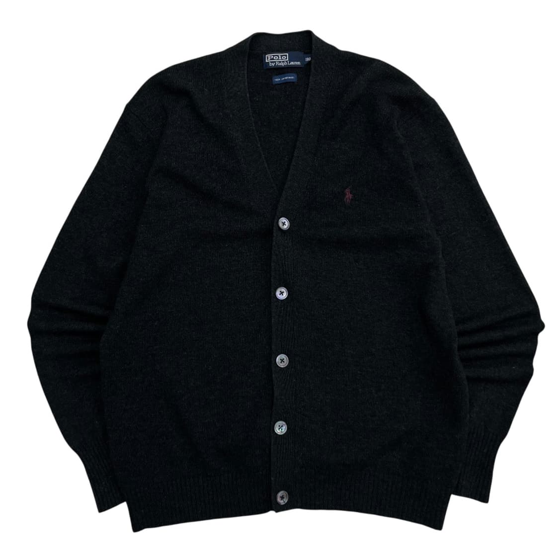 폴로 랄프로렌 버건디포니 차콜 가디건 100 상품이미지2