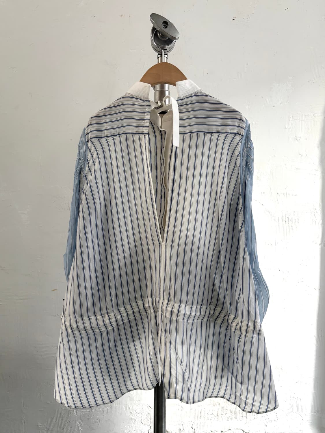 Sacai 사카이 스트라이프 언발란스 셔츠 상품이미지5