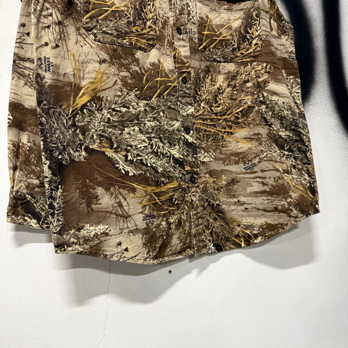 VTG 빈티지 빅사이즈 리얼트리 카모 풀 패턴 더블포켓 긴팔 셔츠 상품이미지5