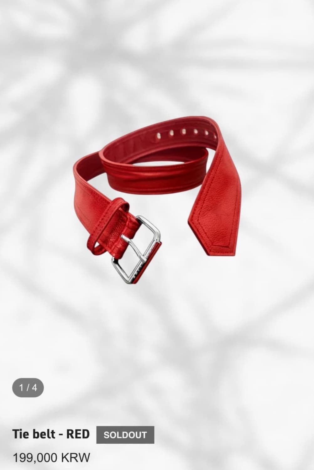MARCELINE TIE BELT RED 상품이미지1