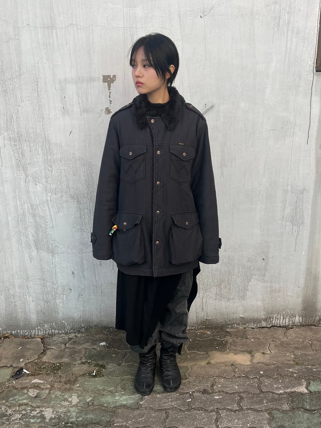 Wrangler 밀리터리 퍼 자켓 상품이미지1