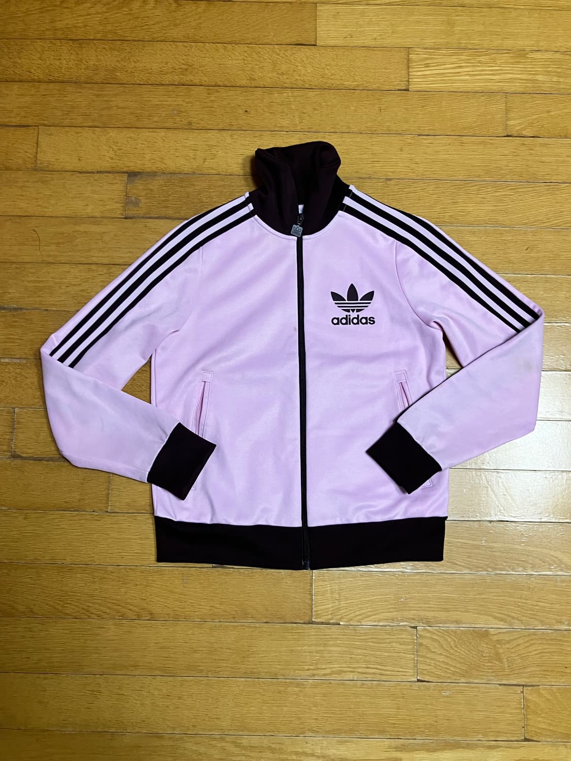 Adidas 아디다스 핀터깔y2k 파이어버드 삼선져지 핑크브라운 상품이미지1