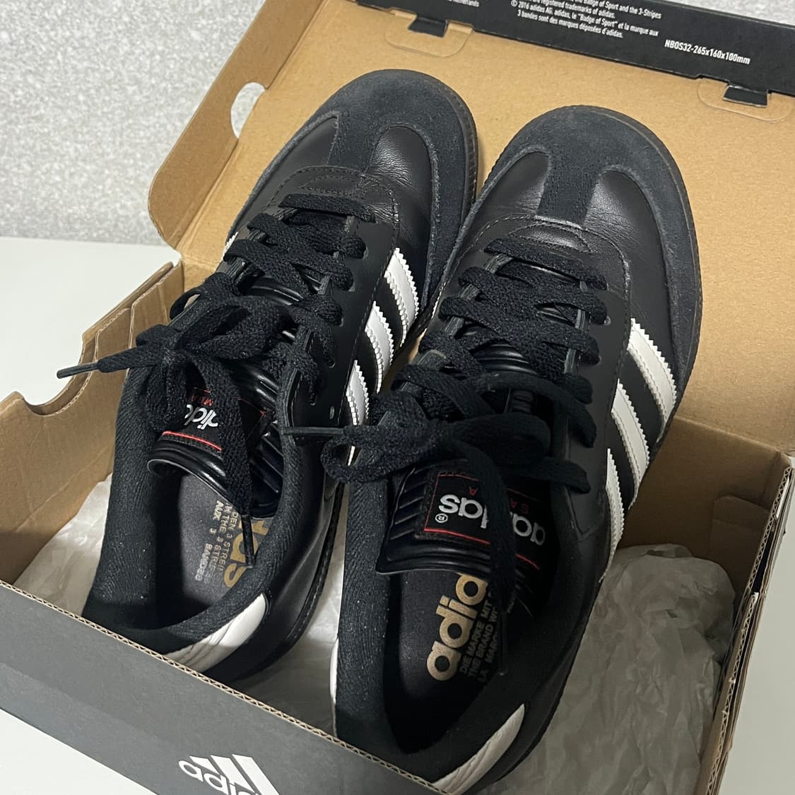 아디다스 삼바 J 클래식 코어 블랙 230 (036516) 상품이미지3