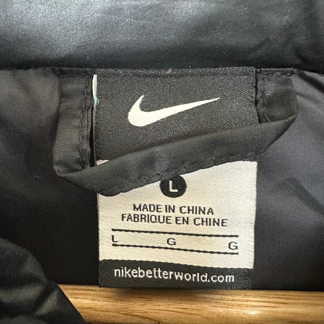 나이키 맨체스터 남자 패딩 자켓 덕다운 검정 100 L   상품이미지4