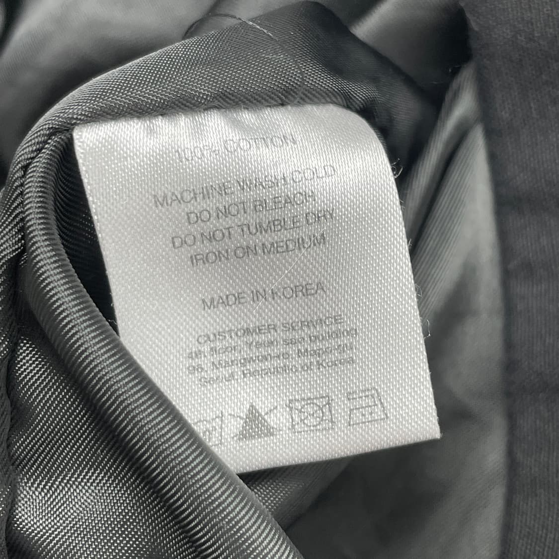 [중고] 아임낫어휴먼비잉 오토그래프 카라 집업 재킷 XL 상품이미지4