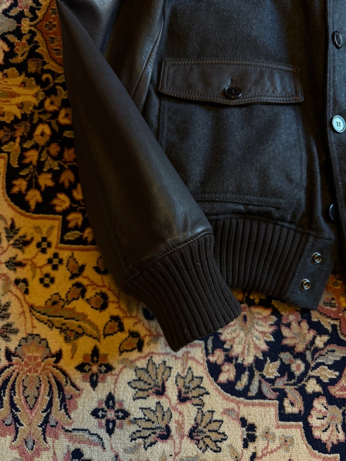 로이 로저스 베지터블 레더 봄버 자켓 100 상품이미지5