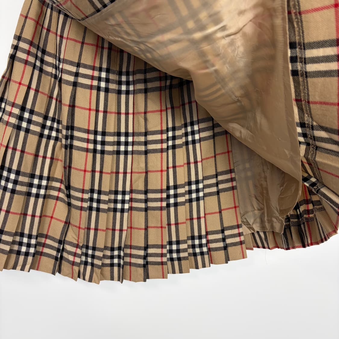 버버리 체크 랩 스커트 치마 상품이미지5