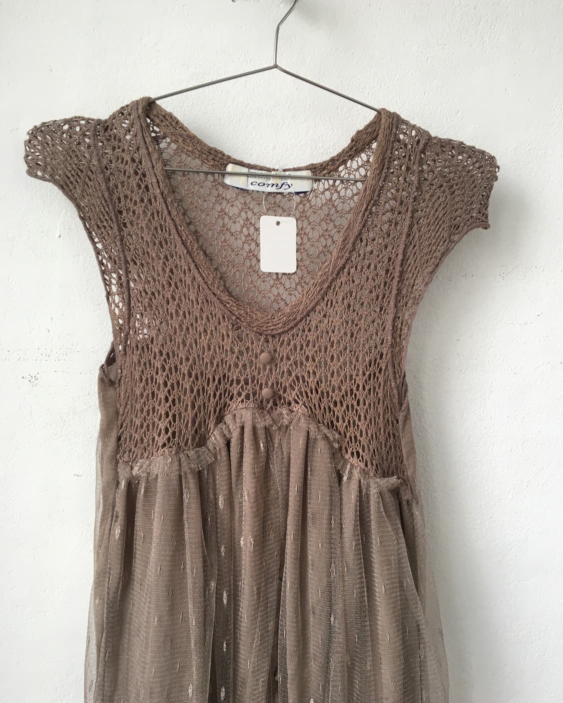 Sha layered crochet onepiece 상품이미지5