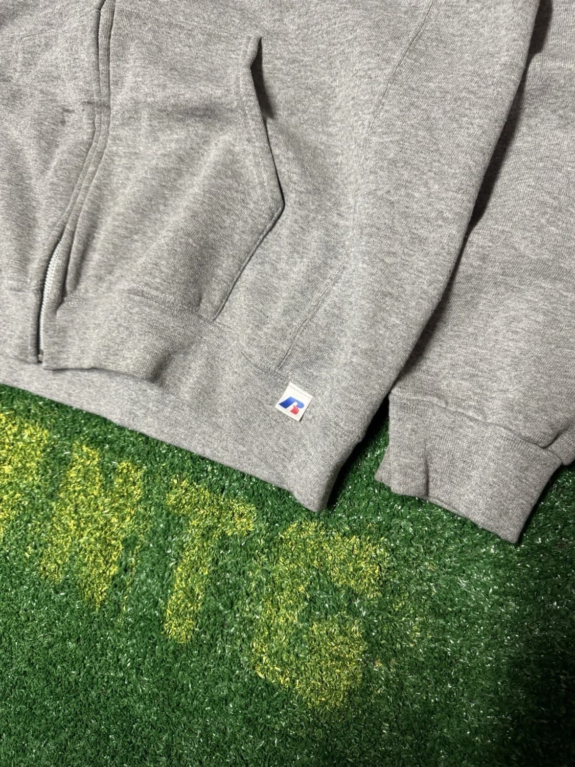 러셀 애슬레틱 스웻 후드집업 그레이 상품이미지2