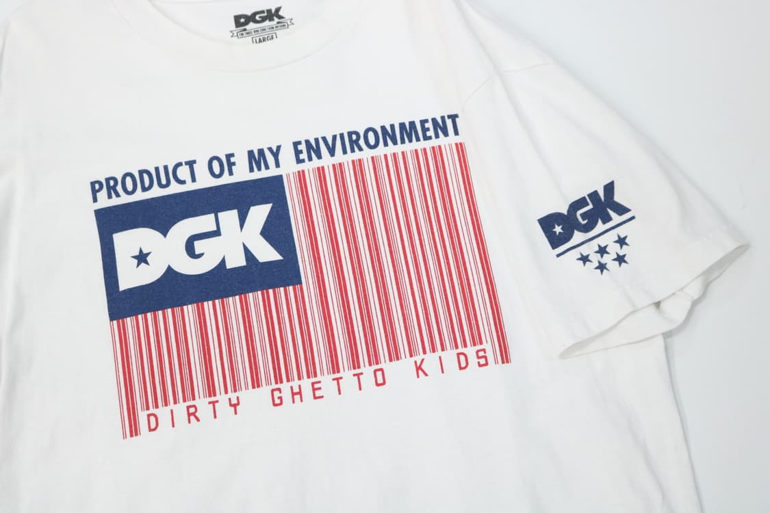 DGK 디지케이 성조기 바코드 그래픽 반팔 티셔츠 (L) 상품이미지4