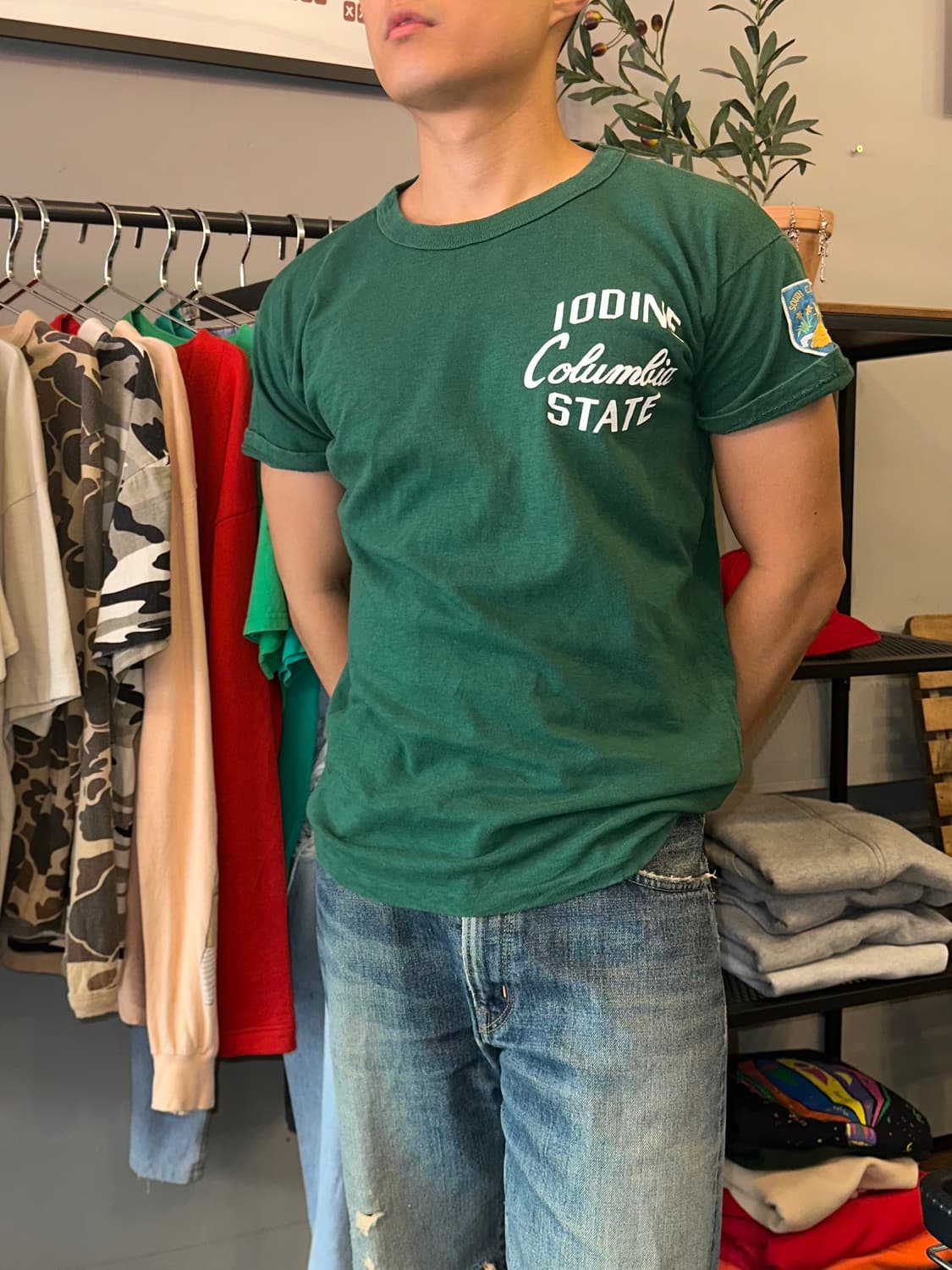 Denim Dungaree South California staff T 상품이미지2