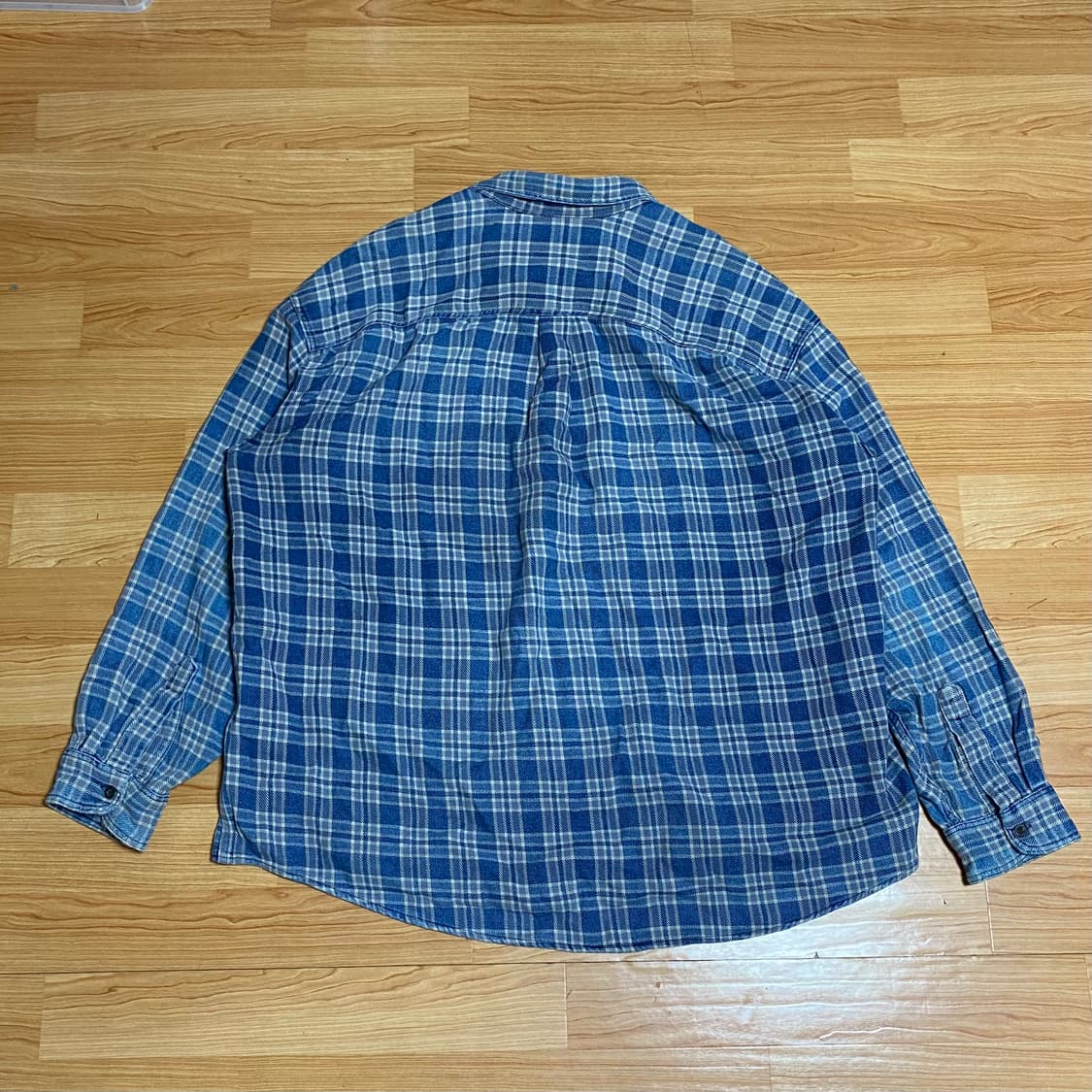 빈티지 80s 엘엘빈 플란넬 체크 셔츠 XXL 2XL 상품이미지2