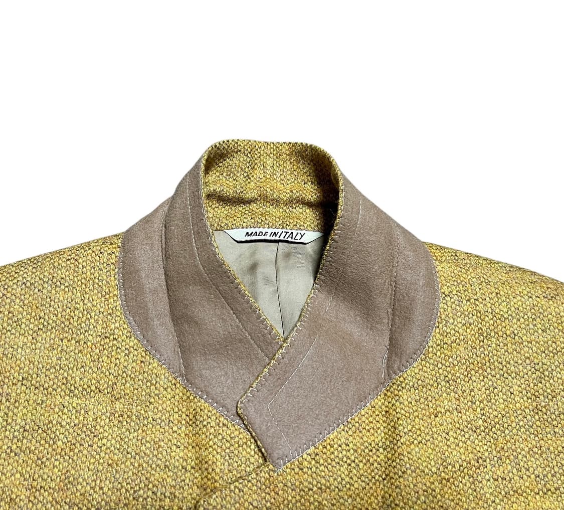 명품 LANVIN 랑방 옐로우 울 자켓 50 상품이미지6