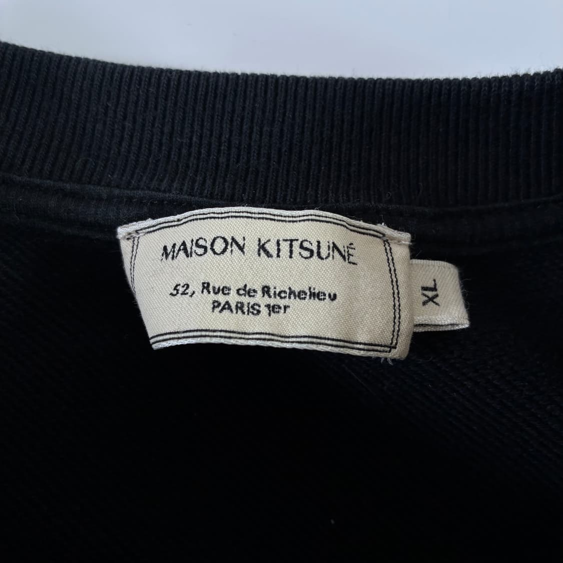 Masion Kitsune 메종키츠네 블랙 폭스헤드 맨투맨 상품이미지4
