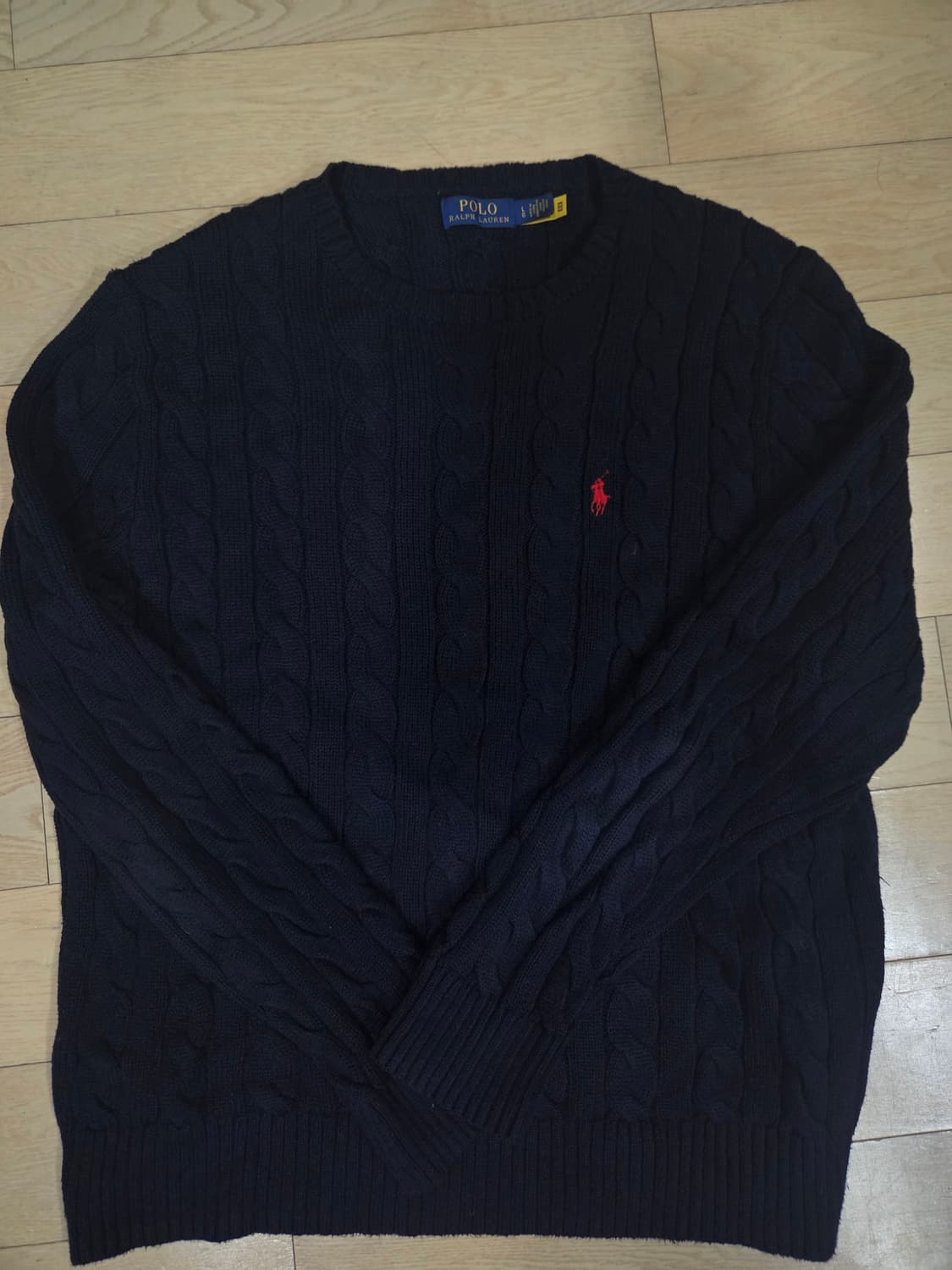 폴로 네이비 꽤배기니트 상품이미지1