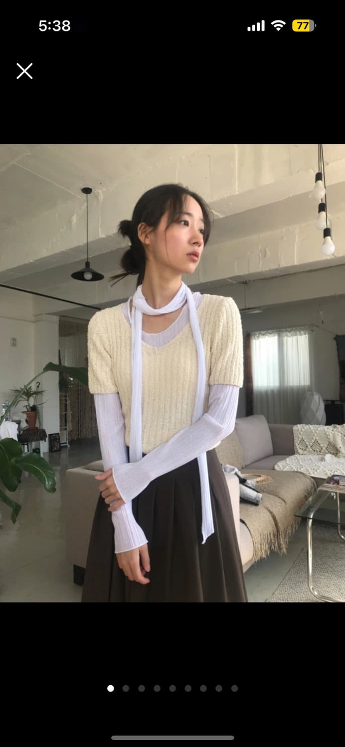 멀로이프로젝트 카야 스카프 티셔츠 상품이미지3