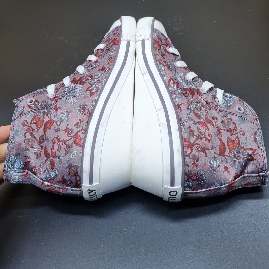 새상품 오일릴리 여성키높이하이탑235 굽5 상품이미지5