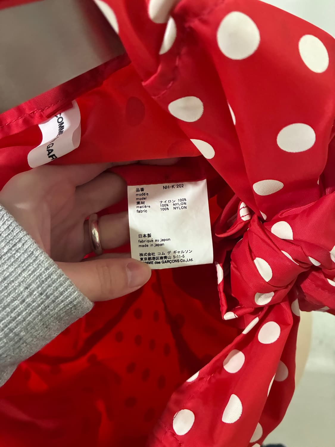 꼼데가르송 걸 리본 백 상품이미지8