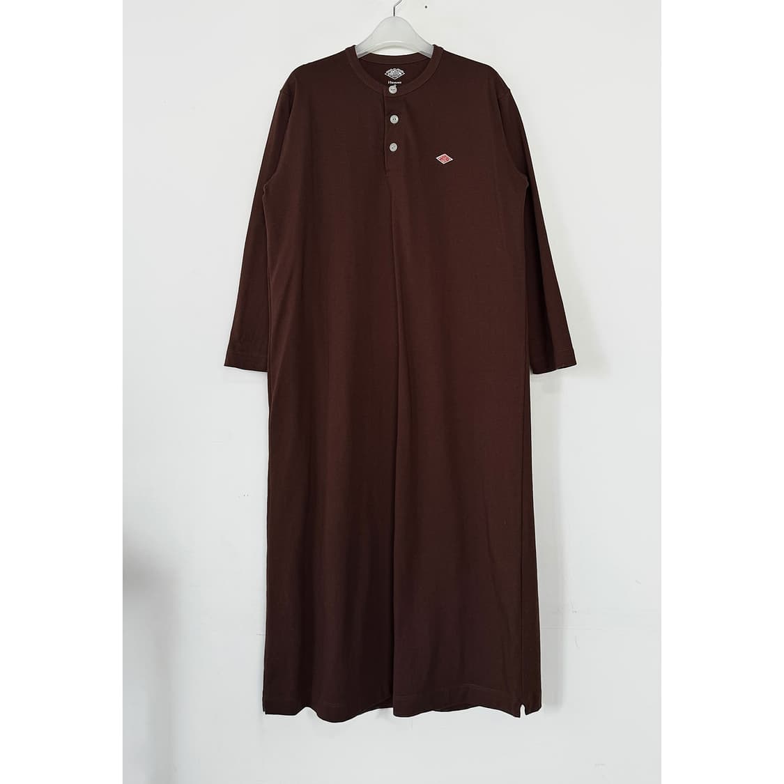 단톤 헨리넥 로고 티셔츠 원피스 상품이미지3