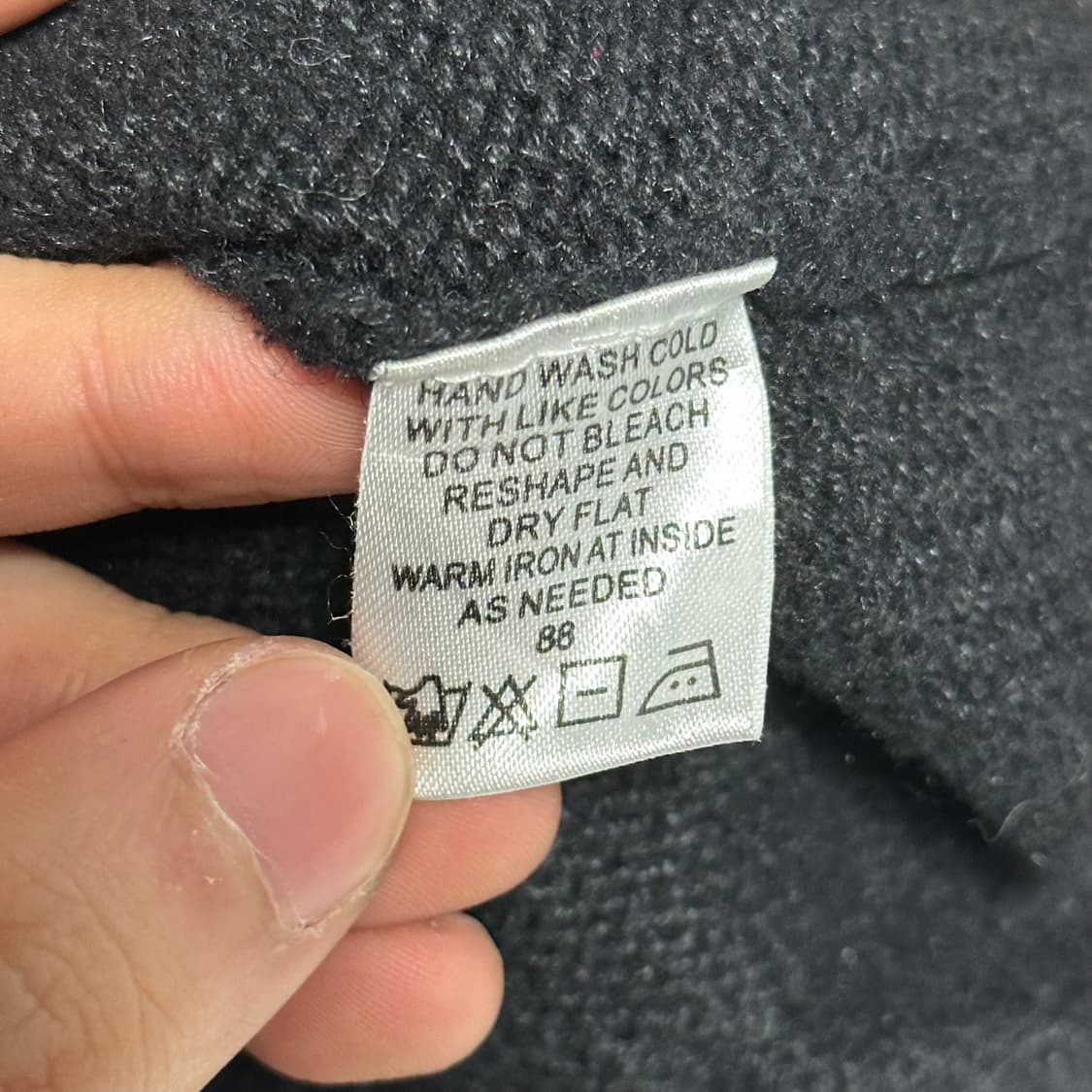 L VTG 크리스마스 자수 블랙 가디건 상품이미지5