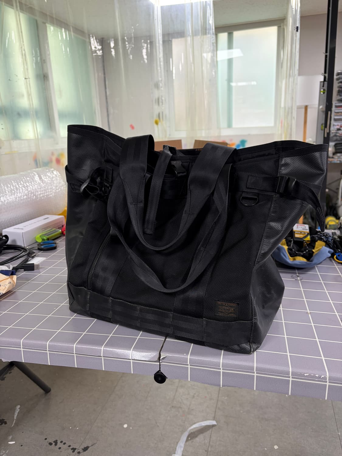 포터 PORTER 히트 투웨이 토트백 블랙(일본매장구매) 상품이미지2