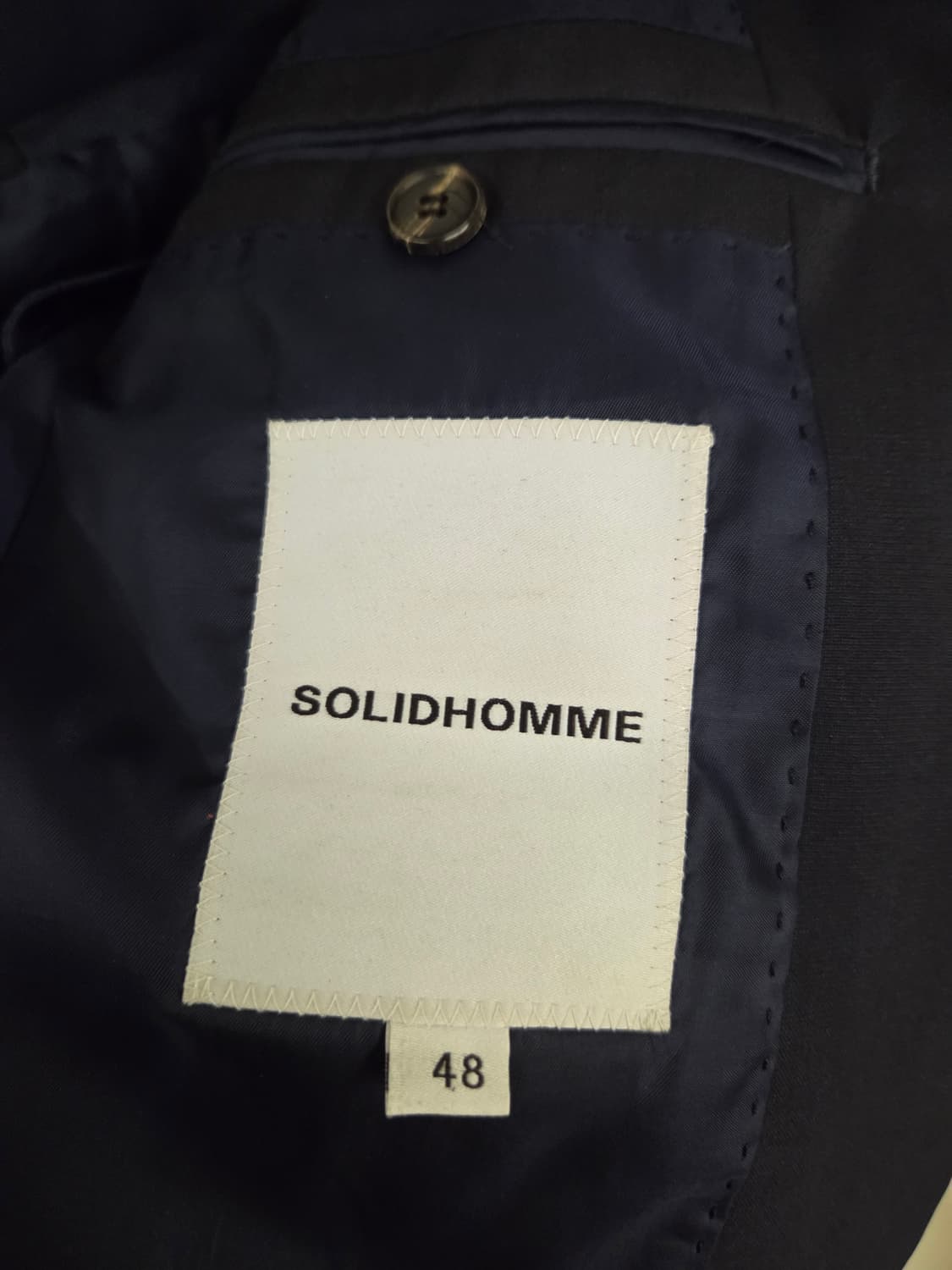 솔리드옴므 네이비 정장 자켓 48 상품이미지5