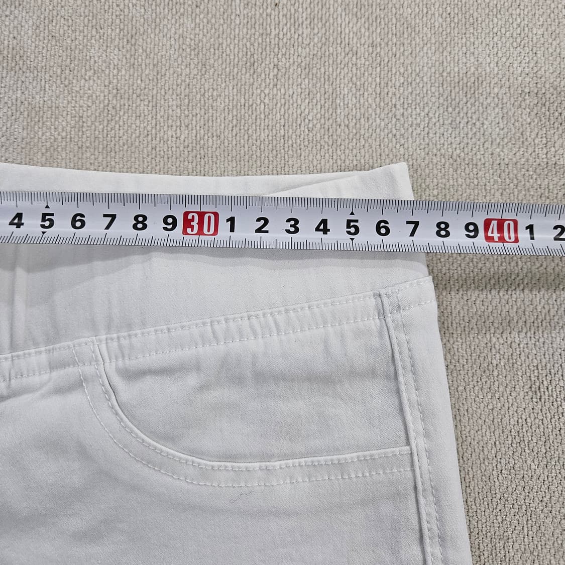 [L] 새상품 뱅뱅 화이트 일자 팬츠 0121Y2 상품이미지7