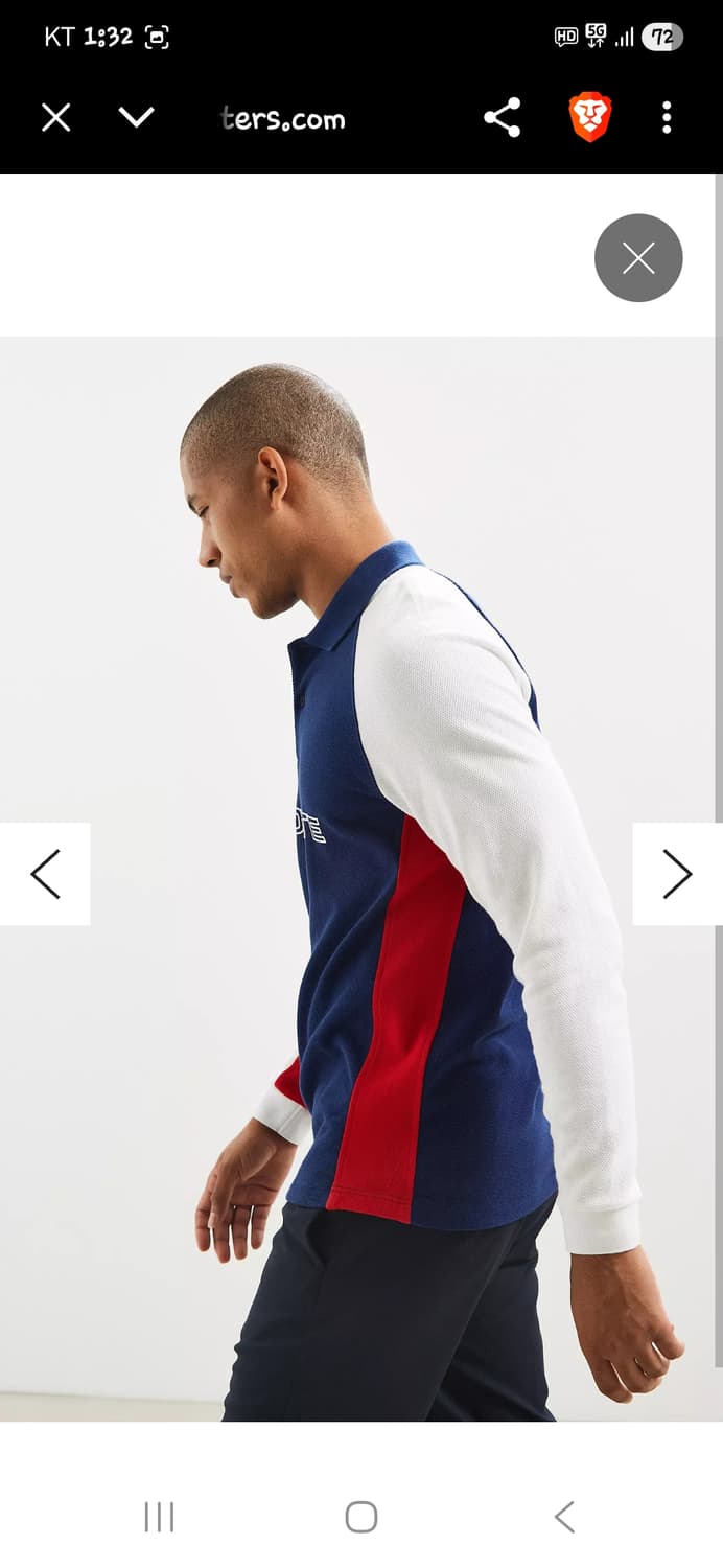 라코스테 빈티지 스펠아웃 컬러블록 럭비 카라긴팔 L 상품이미지7