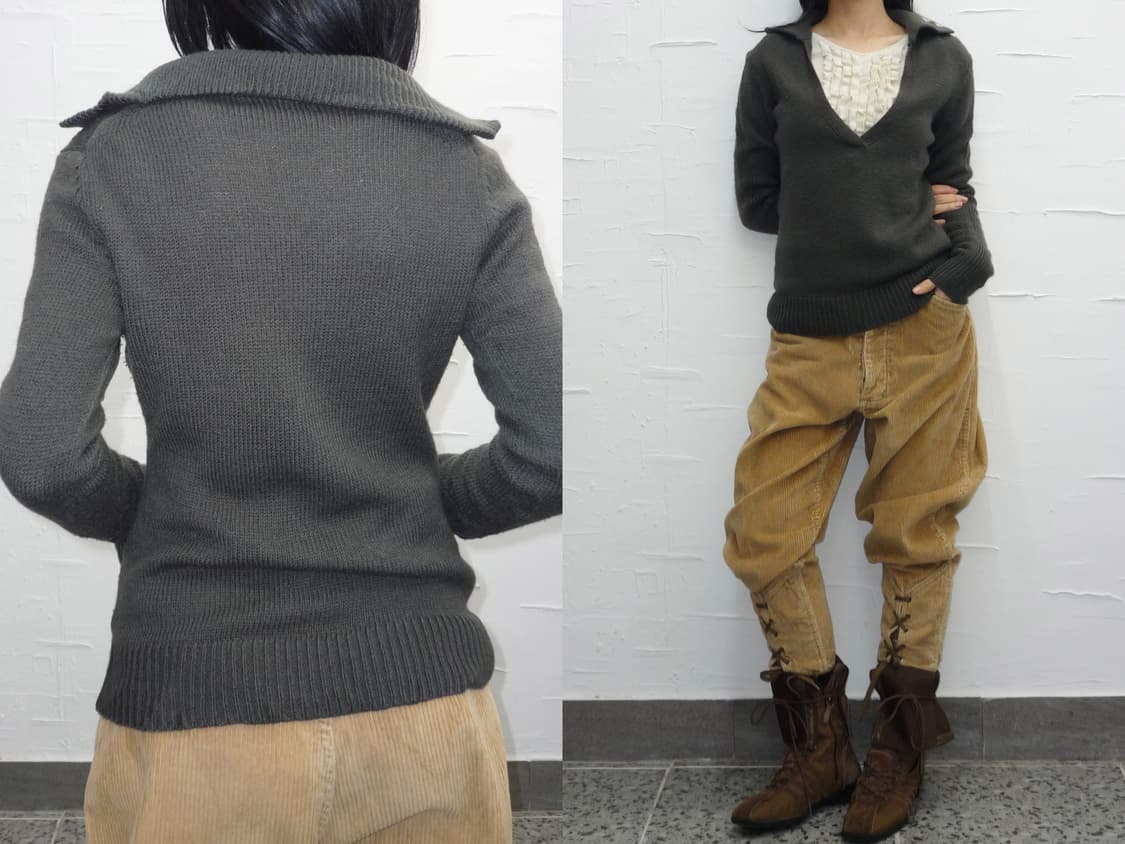 deep v-neck knit 상품이미지2