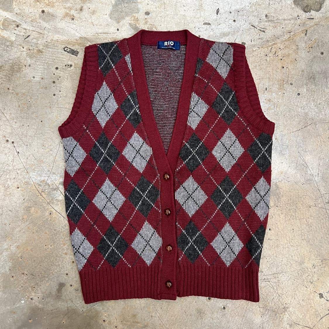 빈티지 아가일 베스트 상품이미지1