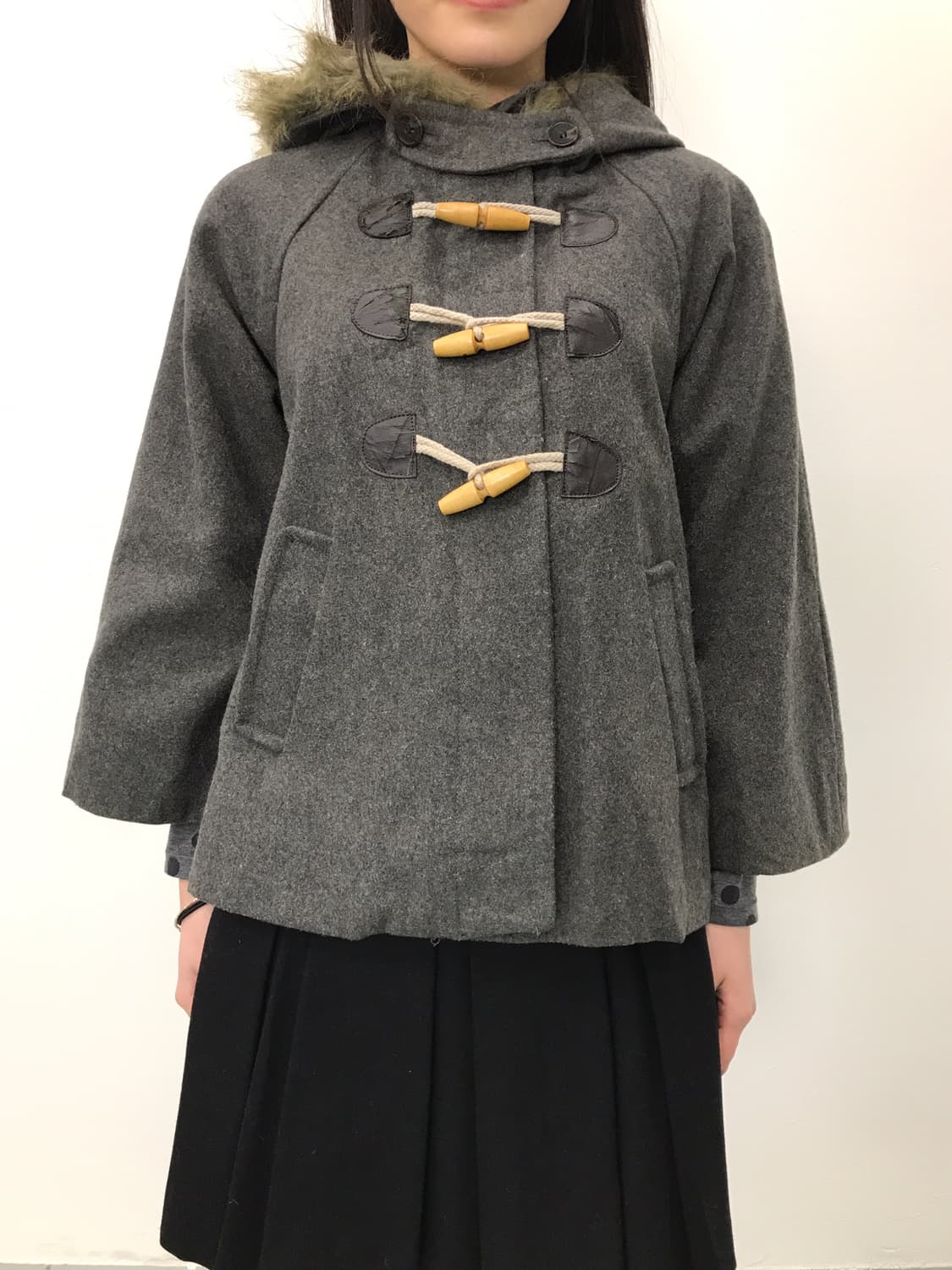 Earth Music Wool Blend Duffle Coat 상품이미지3