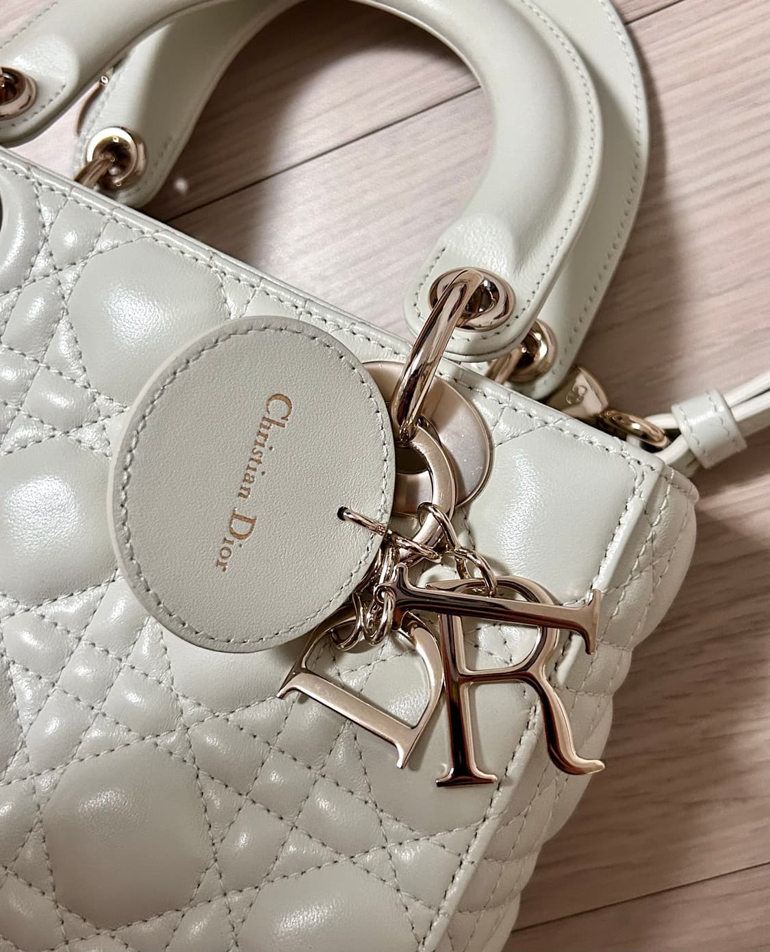 디올 레이디백 화이트 스몰 레플리카 상품이미지2