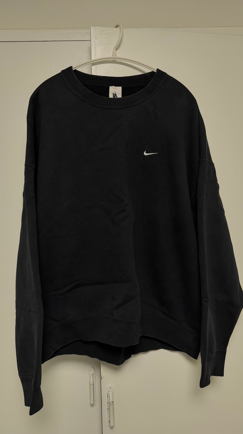 나이키 NRG 솔로 스우시 크루 플리스 블랙 색상 맨투맨 XL  상품이미지3