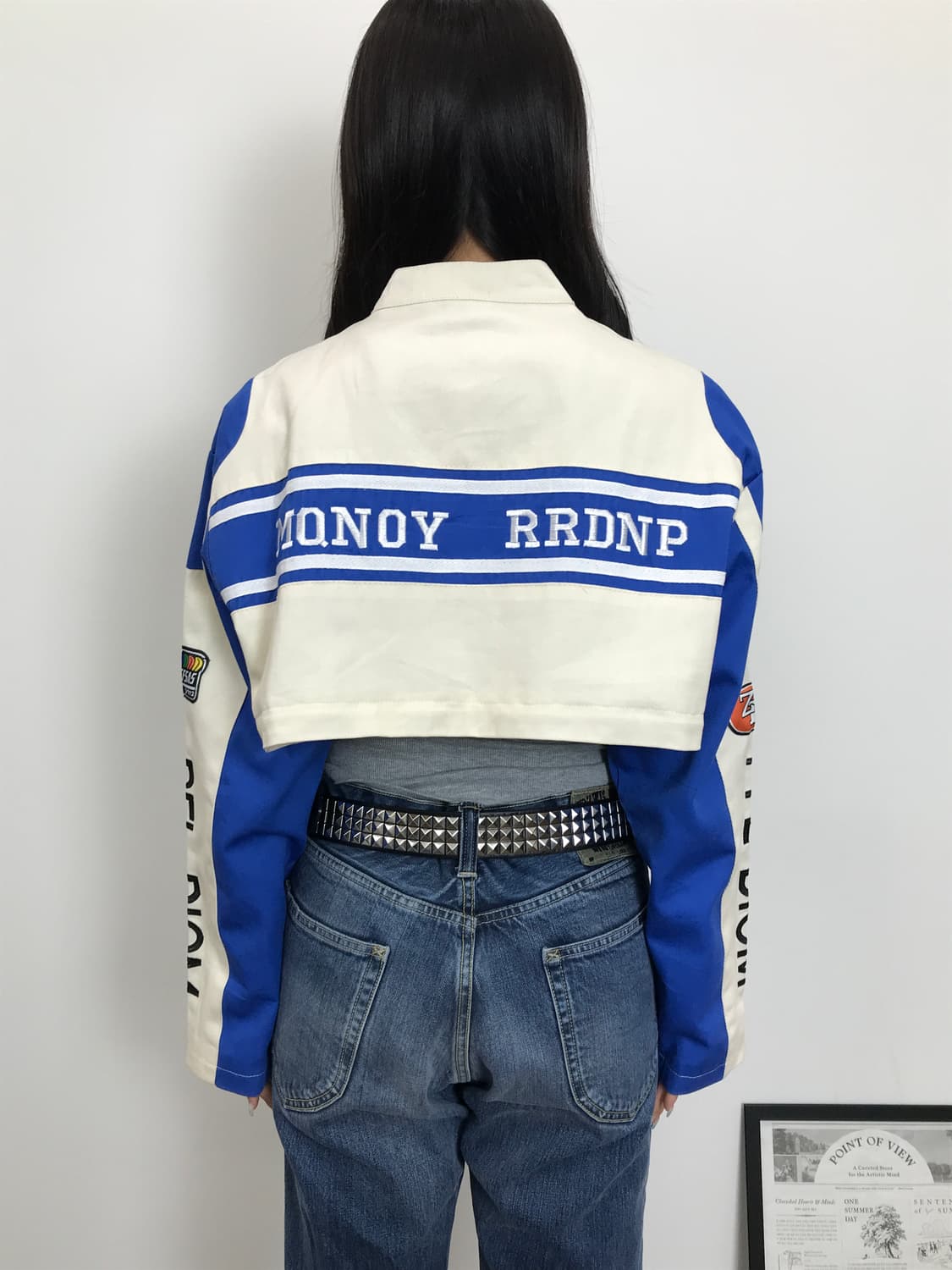 Vintage Racing Style Cropped Jacket 상품이미지4