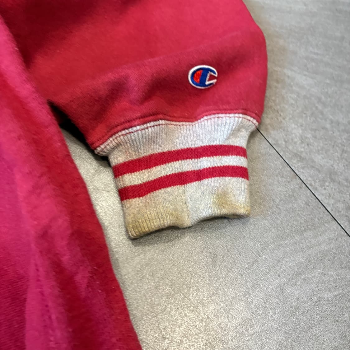 90년대 미국 생산 챔피온 리버스위브 버건디 스웻셔츠 상품이미지7