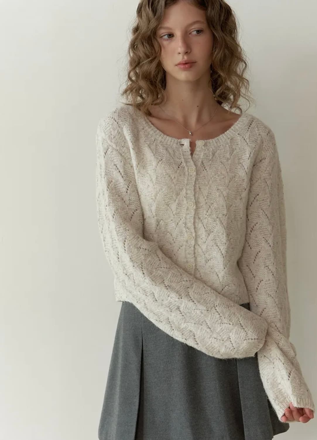 새상품) 리엘 노바 가디건 Nova knit cardigan  상품이미지2
