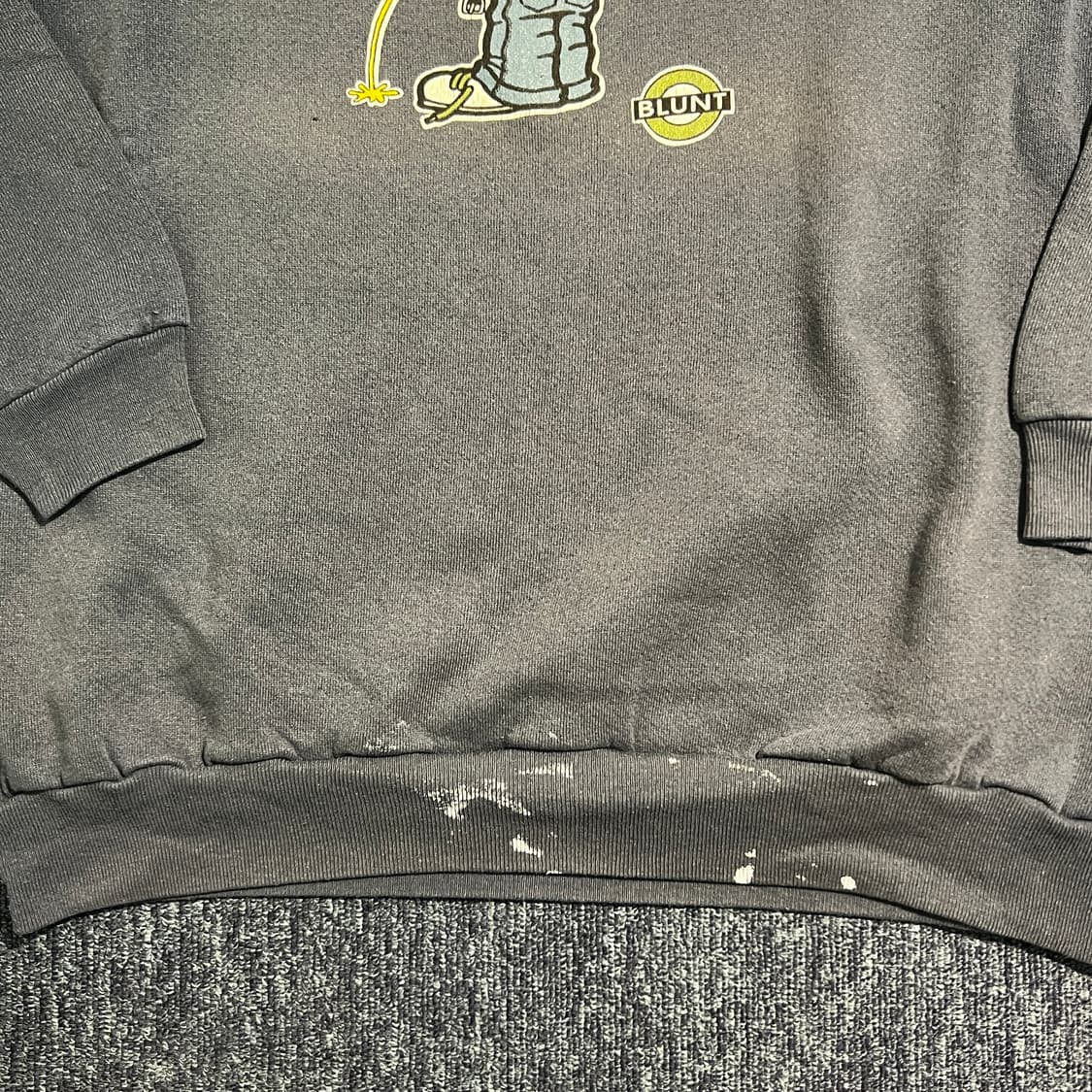 빈티지 90s BLUNT 캐릭터 프린트 스웻셔츠 상품이미지7