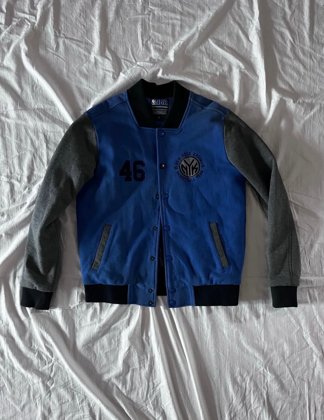 NBA 뉴욕 닉스 스타디움 바시티 자켓  상품이미지1