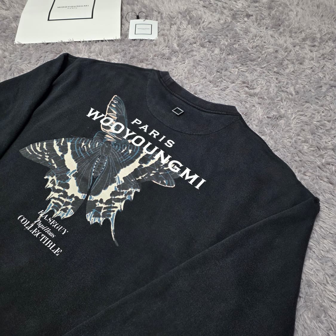 [클로젯][52]우영미 나비 백로고 스웨트셔츠 블랙 맨투맨 상품이미지4