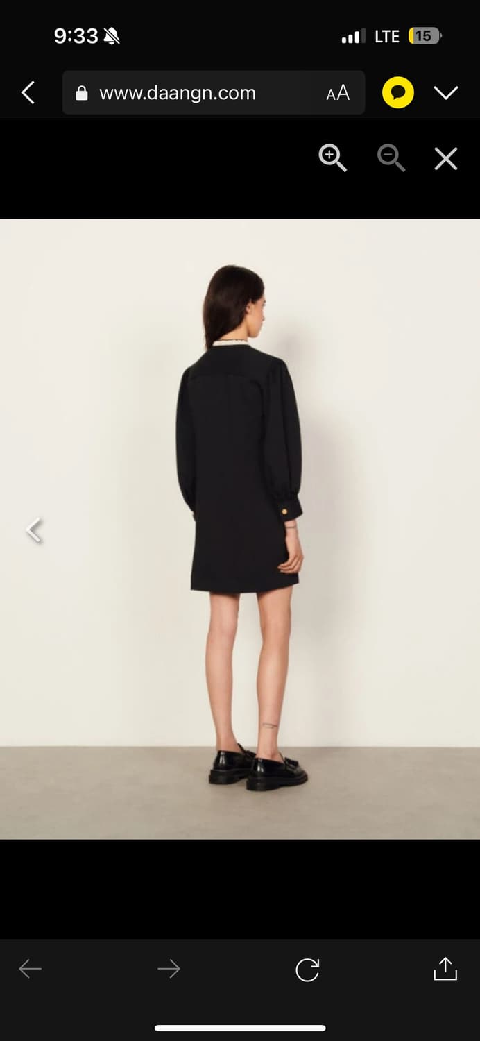 산드로 블랙 원피스 SFPRO01938 상품이미지2