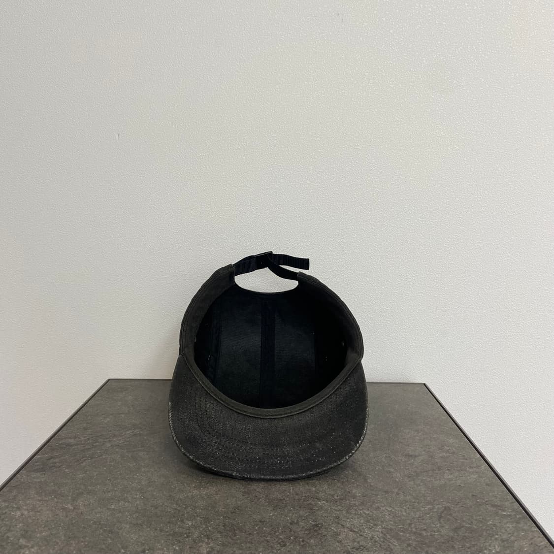 슈프림 스톤 워시드 블랙 박스로고 캠프캡 모자 상품이미지5