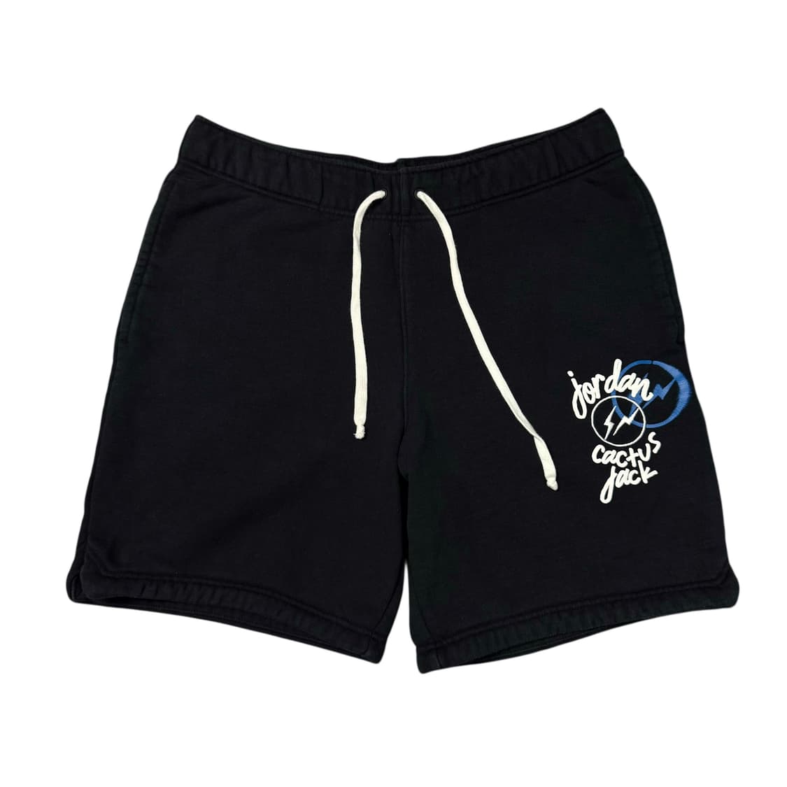 (L) 조던X프라그먼트X캑터스 잭 스웻 하프팬츠 블랙 상품이미지1