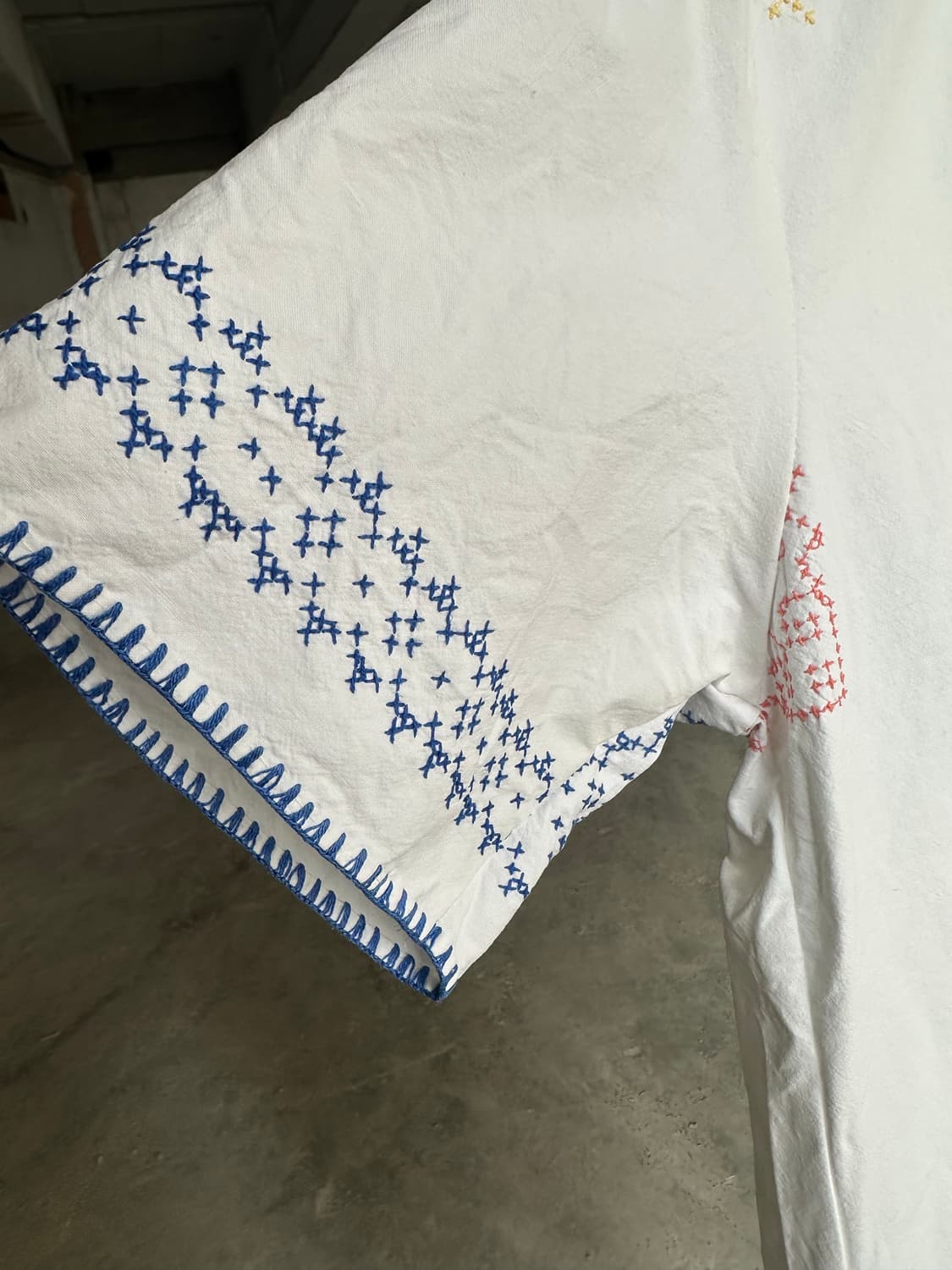 빈티지 자수 셔츠 패치워크 셔츠 히피 보시크 bode 상품이미지3