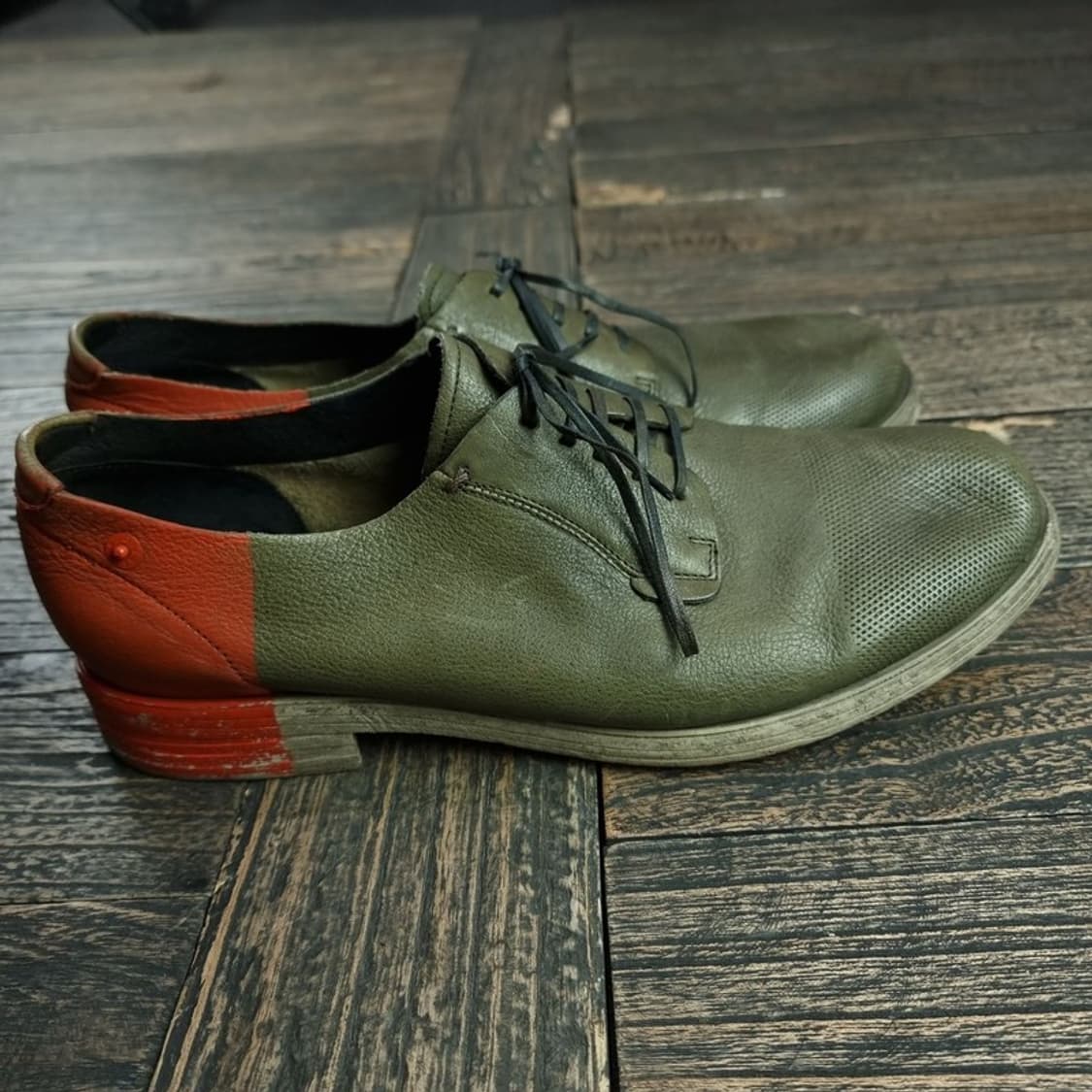 [디젤] 힐컵 포인트 레더 더비 슈즈 브라운 P01570 상품이미지3