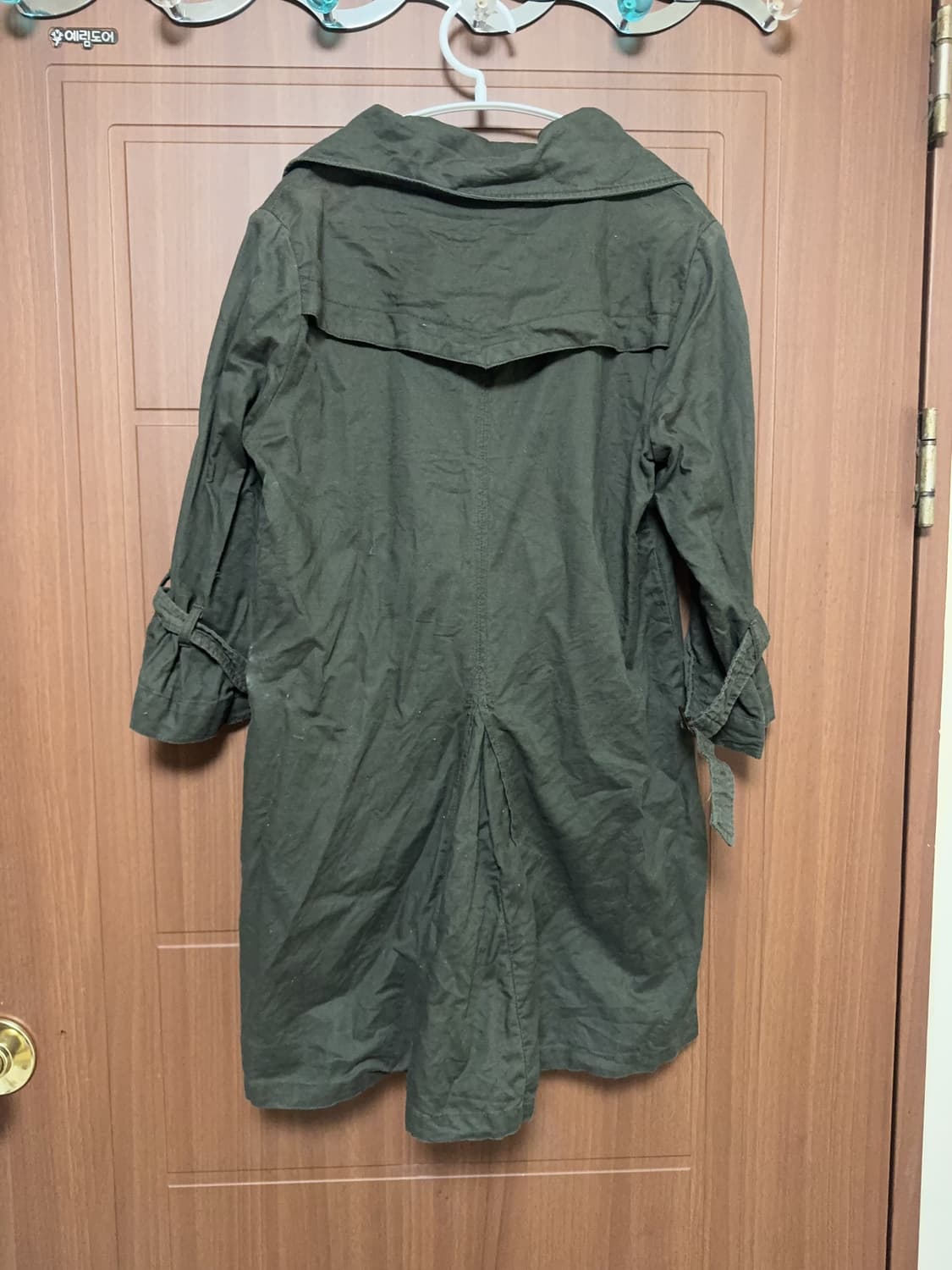 모리걸 하구미 일본 빈티지 navy natural 카키 야상 트렌치 코트 상품이미지3