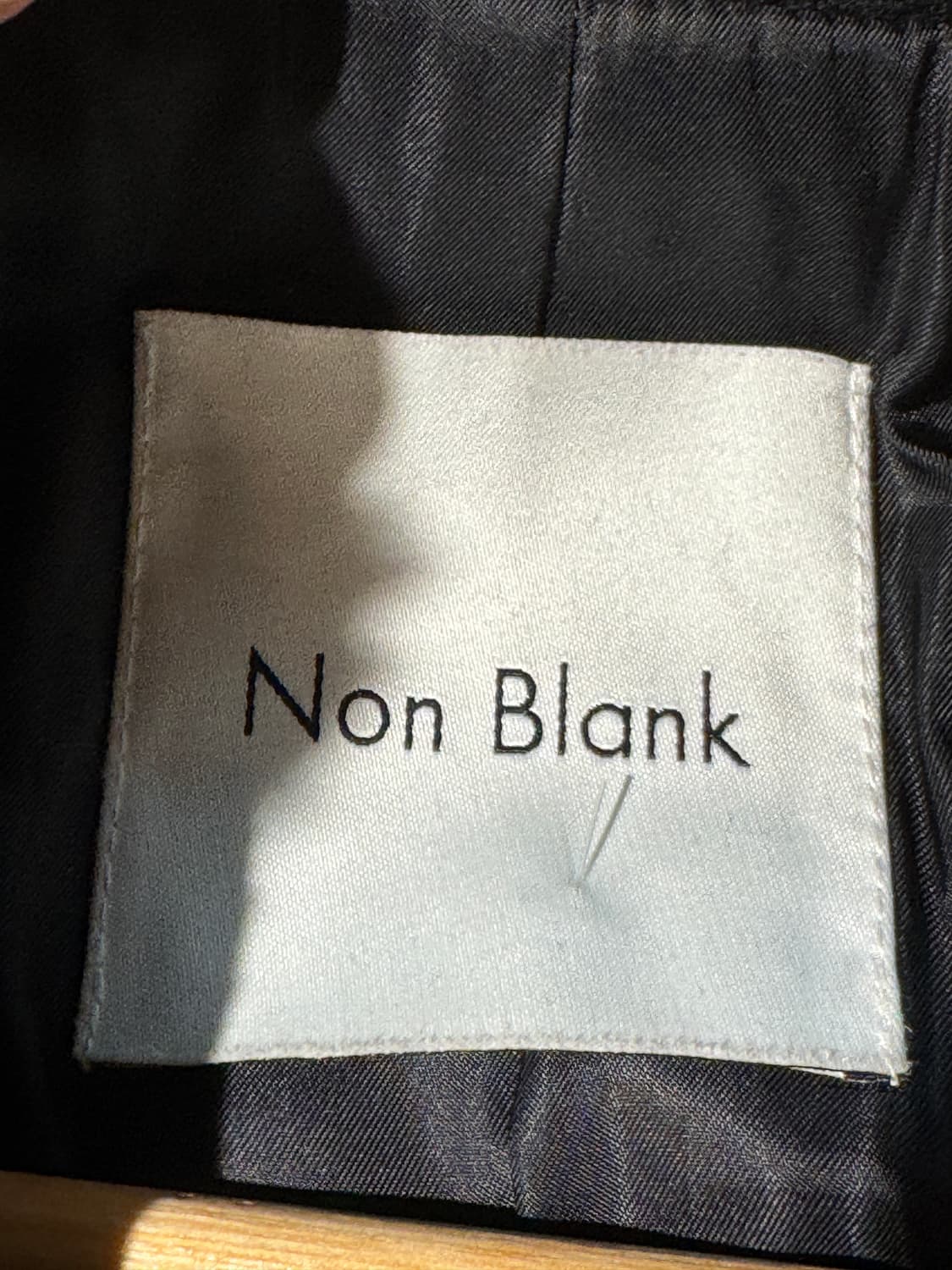 넌블랭크 캐시미어 발마칸 코트 블랙 M 상품이미지7