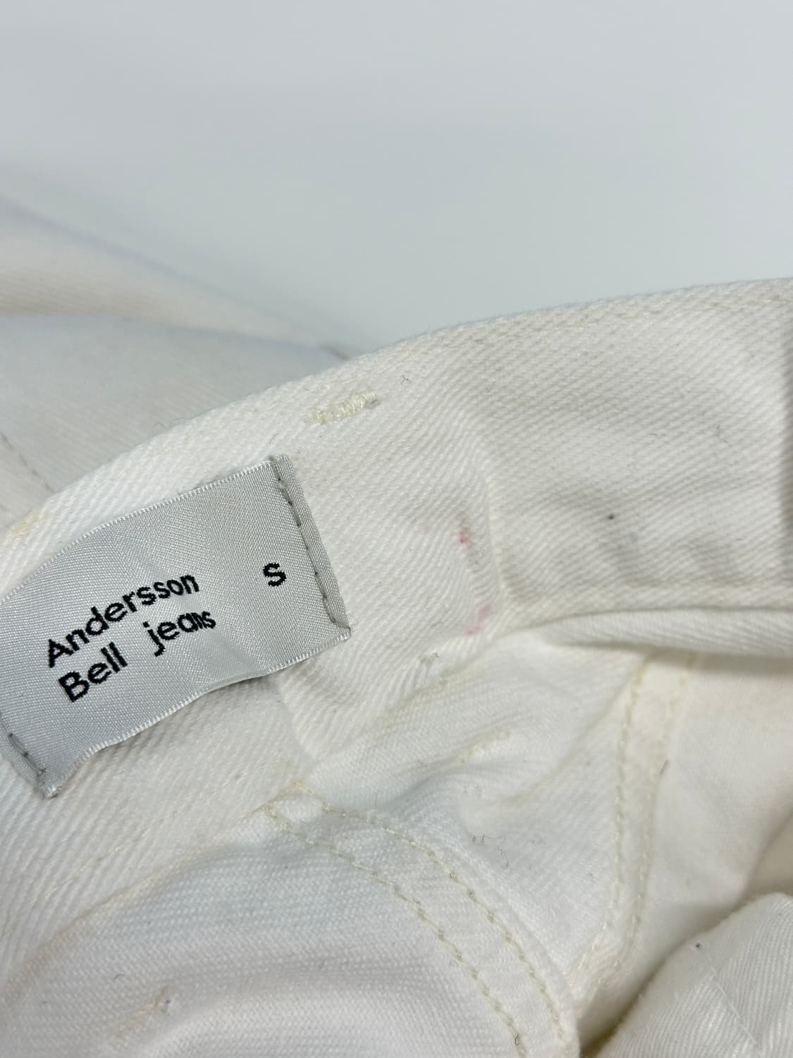 앤더슨벨 화이트 데님 와이드 s 상품이미지6