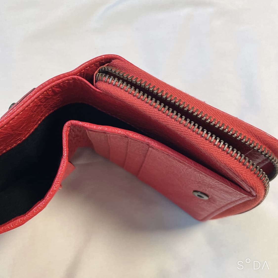 발렌시아가 모터 반지갑 레드 상품이미지8